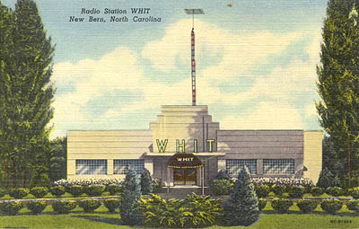 Radio Station WHIT, New Bern, North Carolina.