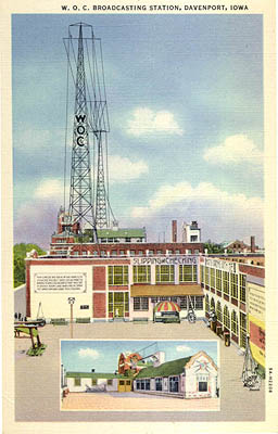 W.O.C. Broadcasting Station, Davenport, Iowa.