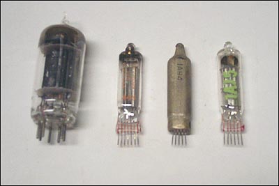 The radio's miniature tubes