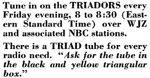 Triad tube ad