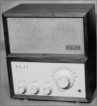 The KLH Model Eight mono-FM receiver and its speaker