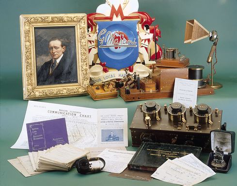 A selection of the items from the Marconi Company archives.