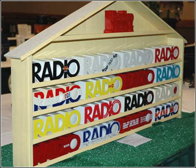 A display of novelty RADIO receivers