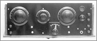 The panel of an inductive feedback radio