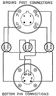 A schematic drawing of the base connections for the Multivalve tube.
