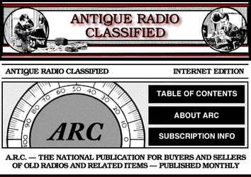The A.R.C. Home Page Screen Graphic